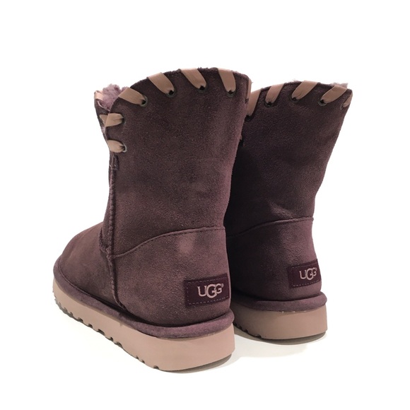 UGG CLASSIC AIDAH BOOTS -PORT SUEDE -SHEEPSKIN LINED -WOMEN’S US 7 -NEW - Picture 2 of 8